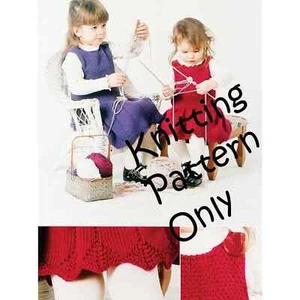 New Bev Galeskas Fiber Trends CH29E Sisters Dress Knitting Pattern Girls 1-4 Yrs - Picture 1 of 3