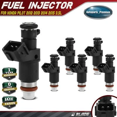 Inyector de combustible nuevo 6 piezas para Honda Pilot 2012 2013 2014 2015 V6 3,5 L 16450RN0A01 Foto 1 de 4