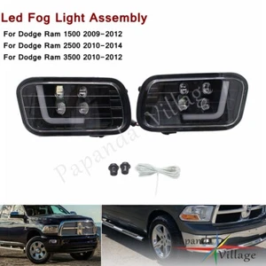 For Dodge Ram 1500/2500/3500 2009 2010-14 LED Fog Light Daytime Running Assembly - Picture 1 of 12