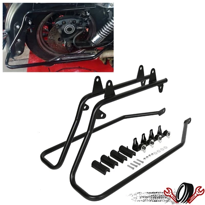 Hard Saddlebag Saddle bag Conversion Brackets For Harley Davidson Softail Fatboy - Image 1 of 4
