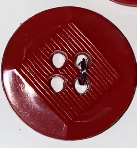La Mode Buttons 7/8” 22mm Red 43587 NOS - Picture 1 of 3