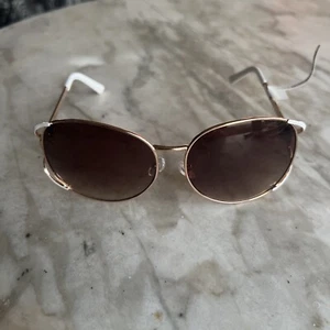 Nanette Lepore NN128 Rosegold/White Sunglasses NWT - Picture 1 of 12