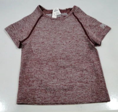 Victoria's Secret ROSA SIN COSTURAS ENTRENAMIENTO CROP TOP CAMISETA EQUIPO Pequeña Nueva con Etiquetas Granate Foto 1 de 4