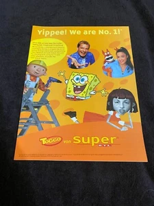 BOB EL CONSTRUCTOR, BOB ESPONJA PANTALONES CUADRADOS, ANGELA ANACONDA 2002 anuncio "Somos No. 1!" - Imagen 1 de 1