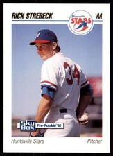 1992 SkyBox Team Sets AA Rick Strebeck Huntsville Stars #321