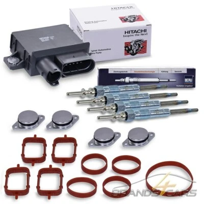 HITACHI ECU GLOW TIME+4xBERU GLOW PLUG FOR BMW 1 SERIES 3 SERIES E46 E90 5 SERIES E60 - Image 1 of 4