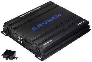 Crunch GPX-800.2 2-Kanal Verstärker 800 Watt Power mit Basspegel Fernbedienung - Bild 1 von 6