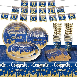 Graduation Party Plates and Napkins 2024 Graduation Party Supplies, Graduation P - Picture 1 of 12