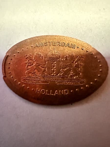 Amsterdam länglicher Pfennig Holland NIEDERLANDE Cent Souvenirmünze - Bild 1 von 3