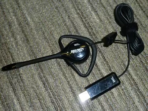 NINTENDO WII OFFICIAL HEADBANGER CHAT HEADSET MICROPHONE USB Call Duty Black Ops - Picture 1 of 1