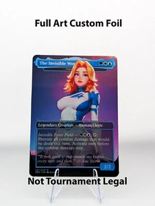 The Invisible Woman (Angus Mackenzie) Foil Custom sticker MTG Commander Marvel - Picture 1 of 2