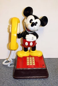 Disney Resort 1980's Classic Mickey Mouse Phone Vista United Telecommunications - Foto 1 di 13