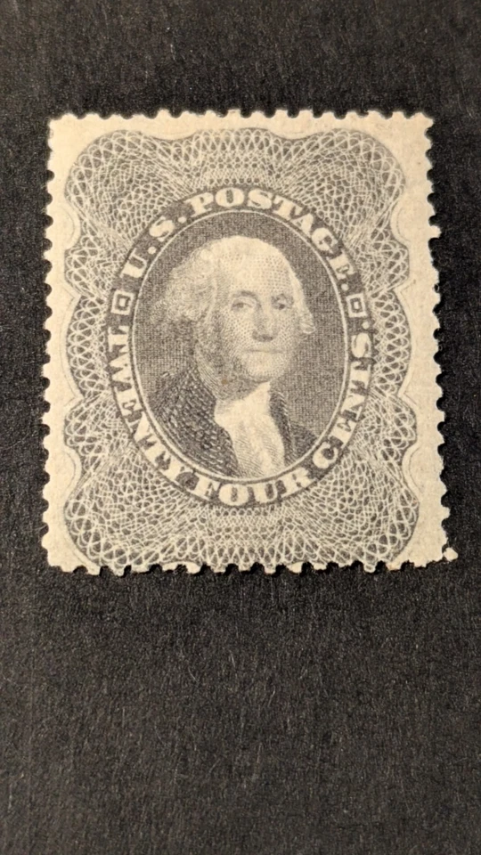 США Марка No37 очень тонкая, как новая, слегка наклеенная. Scott = $1450 - Изображение 1 из 2