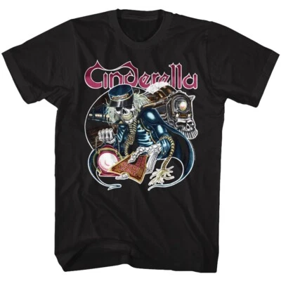 CINDERELLA Band T-Shirt New ONE WAY Metal Music Merch Black Cotton - Image 1 of 3