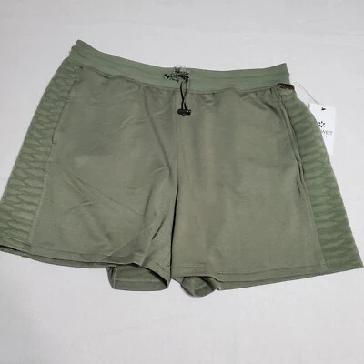MSRP $48 Nine West Active Women's Shorts Sport Green Breathable Size Large L New - Image 1 of 4