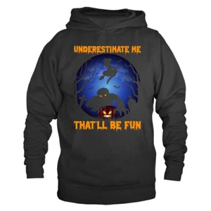 Halloween Kostüm gruselige Hexen Kürbis Geist Grafik Hoodie - Bild 1 von 2