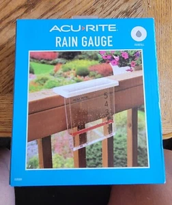 Acurite Rain Gauge Deck or Railing Mounted Waterfall Gauge with Included Screws - Picture 1 of 2
