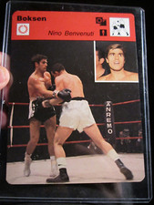 1977 NINO BENVENUTI BOXING CARD BOKSEN DUTCH CARD 6" X 4 3/4" -  BBA17A
