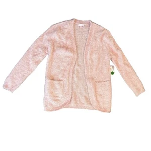 Design History Soft Furry Pink Cardigan - Youth XL - Picture 1 of 4