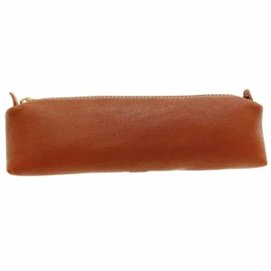 Authentisches Coach Federmäppchen, altes Mini, Leder Accessoire Etui, hellbraun und braun, - Bild 1 von 9