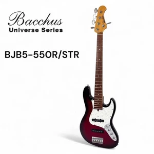 Bacchus BJB5-550R STR Universe Series Basso elettrico a 5 corde finitura rossa - Foto 1 di 11