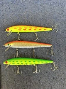 Musky & Pike - 3 Tauch Crankbait Köder Set - Rapala Style (4-6 Zoll) Siehe Bilder (R2) - Bild 1 von 6