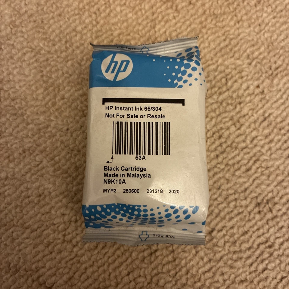 HP Instant Ink 65/304 Schwarz Tintenpatrone Instant Ink versiegelt  - Bild 1 von 1