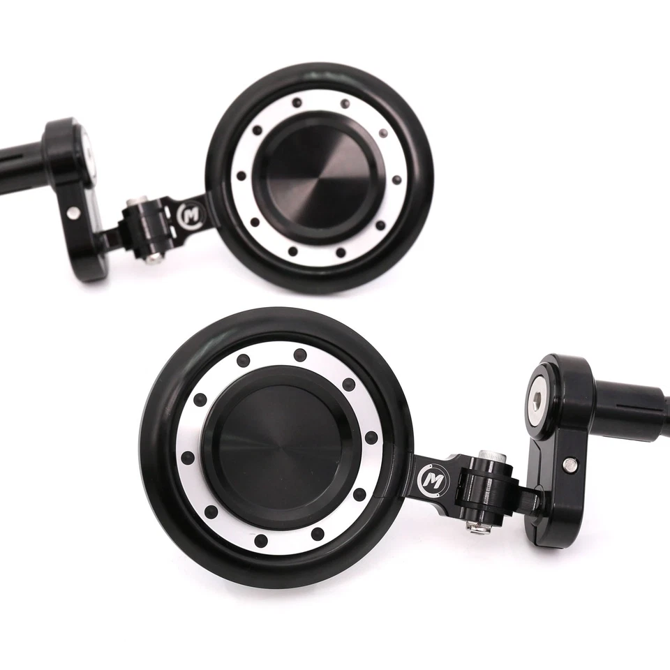 Espejos retrovisores de extremo de barra de motocicleta Silver Reactor para Yamaha FJR 1300 2003-2015 Foto 1 de 4