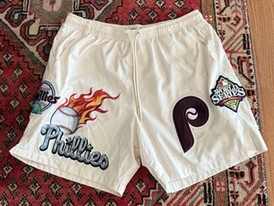PRO STANDARD PHILADELPHIA PHILLIES WORLD SERIES 2008 SHORTS MENS LARGE L $90 - Picture 1 of 8