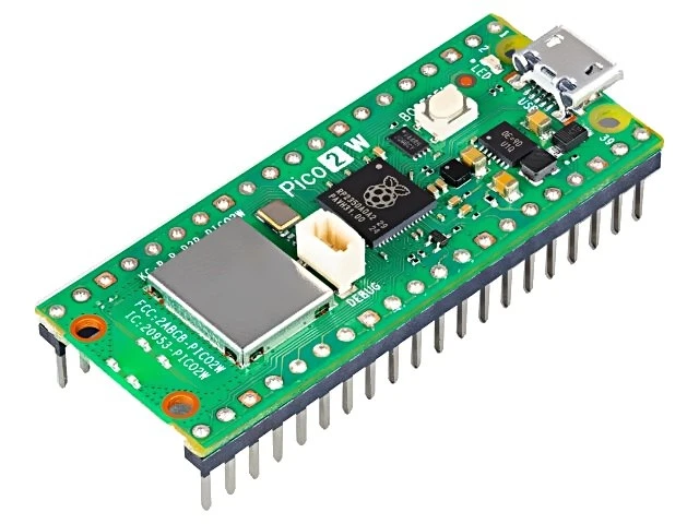 RASPBERRY PI PICO 2W AVEC EN-TÊTE FRAMBOISE PI PICO 2 W AVEC EN-TÊTE Assortim... - Photo 1/1
