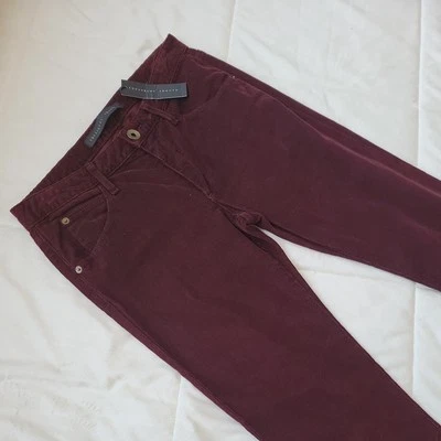 Nuevo Nuevo con etiquetas $295 Pantalones de pana Theyskens Theory para mujer 25 ajustados suaves chianti Foto 1 de 4