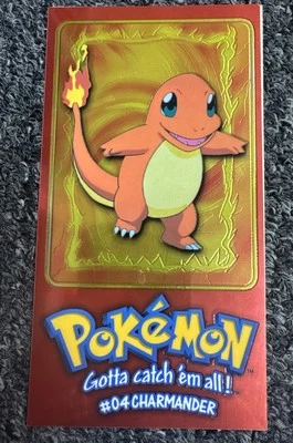 1999 Pokemon Topps Charmander #4 Of 5 Jumbo Foil Card - Image 1 of 4
