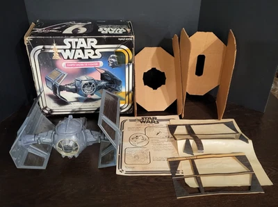 Darth Vader Tie Fighter 1978 STAR WARS Original COMPLETE Working Box Inserts - Image 1 of 4