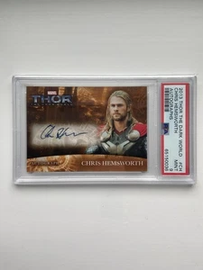 2013 Upper Deck Marvel Thor The Dark World Chris Hemsworth Auto PSA 9 - Picture 1 of 3