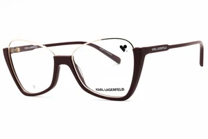 KARL LAGERFELD KL354 601 Eyeglasses Burgundy Frame 55mm - Picture 1 of 4