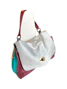 Damentasche Echt Leder Postbote Truhe eBaritto - Bild 1 von 20