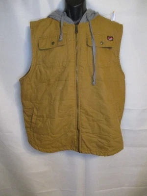 Wrangler Workwear Cotton Blend Beige Big 3xl (54-56) Sportsman's Hooded Vest - Image 1 of 3