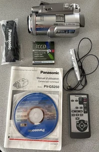 Panasonic PV-GS250 Camcorder 3.1MP 3CCD w/ Accessories (no Battery) Untested - Picture 1 of 16