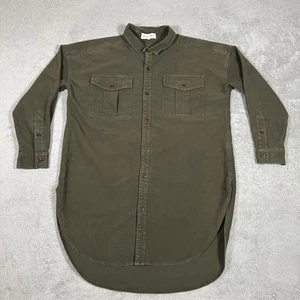 Alex Mill Shirt Damen Small Keeper Moleskin grün Tunika Oversize Knopfleiste - Bild 1 von 12