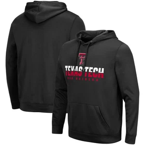 Men's Colosseum Black Texas Tech Red Raiders Lantern Pullover Hoodie - Picture 1 of 3