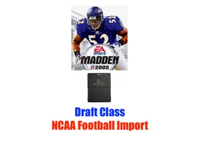 Madden NFL 2005 - NCAA Football Draft Class Salva File Memoria PlayStation 2 PS2 - Foto 1 di 1