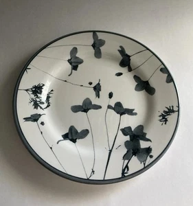Wood & Sons Wild Poppy Black 8” Salad Plate Set Of 5 - Picture 1 of 15