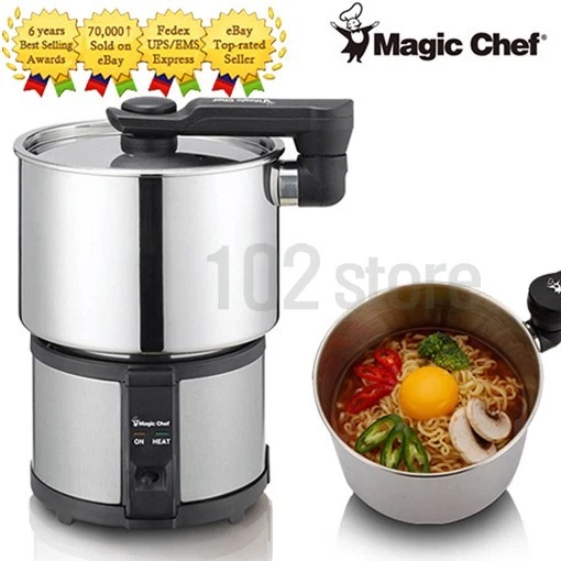 Magic Chef MEK-1300S Electric Multi Mini Cooker 1.3L Compact Travel 110V-240V - Image 1 of 4