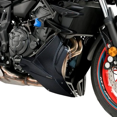 For Yamaha MT-07 2021-2022 Puig 20624C Carbon Look Engine Spoiler Foto 1 de 4