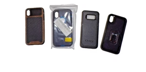 iPhone X/XS 5,8" N-blau Schutzhülle plus 3 gebrauchte, 2 Kabel & 6" Kunststoffhalter dr5 - Bild 1 von 6