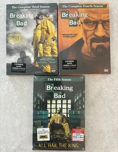 Breaking Bad BRAND NEW & SEALED Complete Season Third Fourth & Fifth Seasons DVD - Foto 1 di 2
