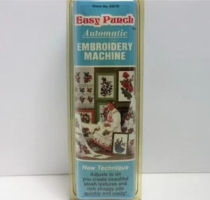 Easy Punch Automatic Embroidery Hand Held Sewing Machine 8301 Vintage in Package - Picture 1 of 8