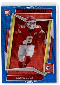 2022 Panini Rookies & Stars Bryan Cook RC #196 True Blue #/49 Kansas City Chiefs - Picture 1 of 2