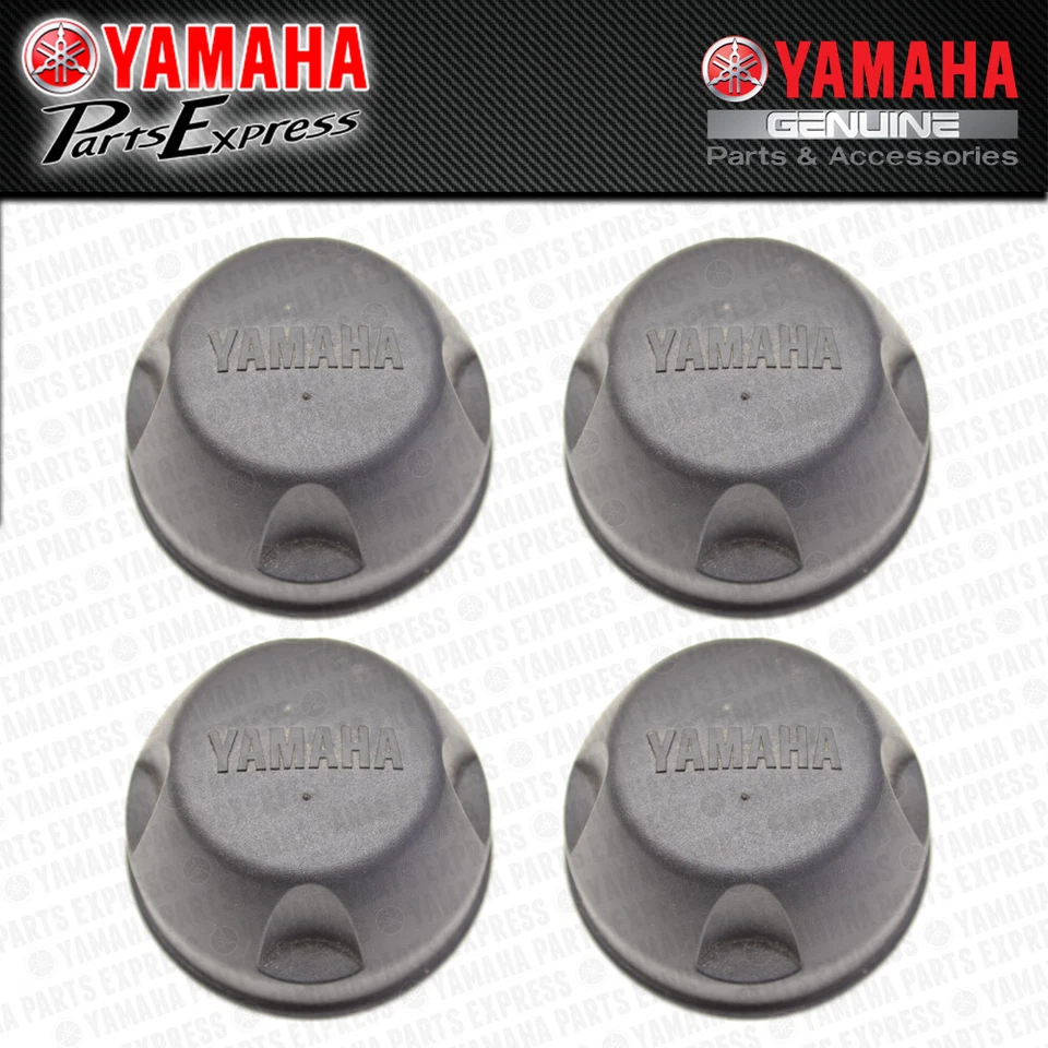 NEW YAMAHA BIG BEAR GRIZZLY KODIAK 350 400 450 CENTER WHEEL HUB CAP COVER 4 PACK - Image 1 of 1