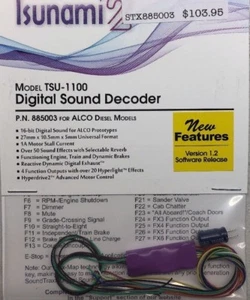 Soundtraxx 885003 Alco Tsunami2 TSU-1100 DCC Sound Decoder Ver 1.2  | $5 Offer - Picture 1 of 4